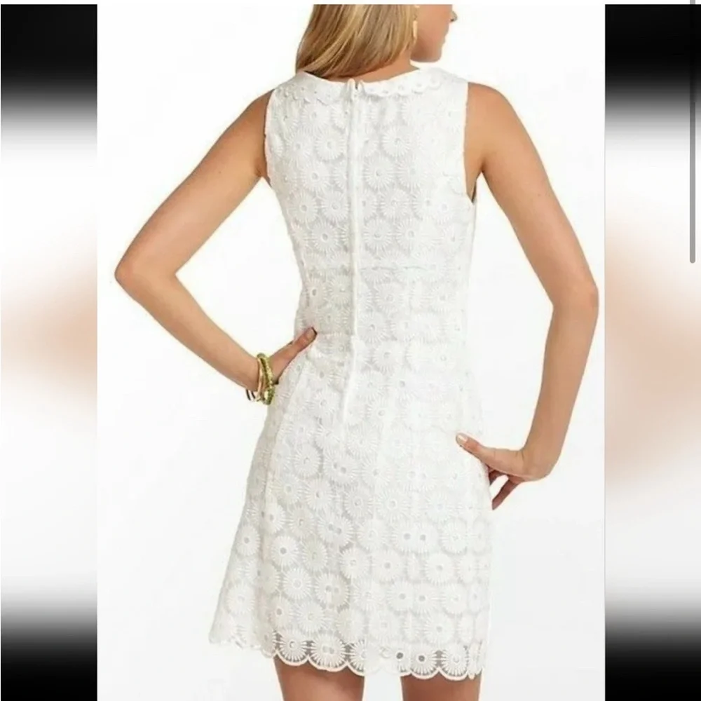 Lilly Pulitzer Nicci Pinwheel Pearl Embellished Sheath Dress Size 0 - Picture 2 of 8